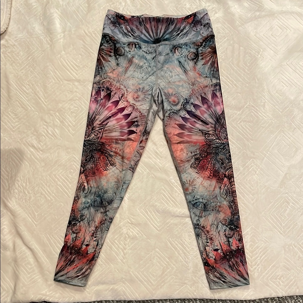 Evolution and Creation Multicolor Patterned Leggings